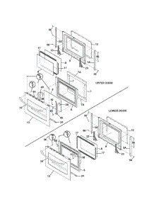 Doors parts for Kenmore Wall Oven 790.47733402 (79047733402, 790 47733402) from AppliancePartsPros.com