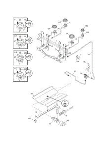 Burner parts for Kenmore Range 790.70119700 (79070119700, 790 70119700) from AppliancePartsPros.com