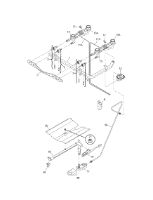 Burner parts for Kenmore Range 790.70281404 (79070281404, 790 70281404) from AppliancePartsPros.com