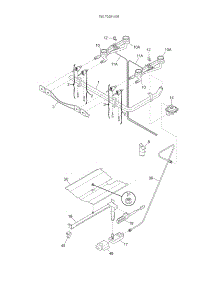Burner parts for Kenmore Range 790.70281405 (79070281405, 790 70281405) from AppliancePartsPros.com