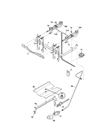 Burner parts for Kenmore Range 790.70301701 (79070301701, 790 70301701) from AppliancePartsPros.com