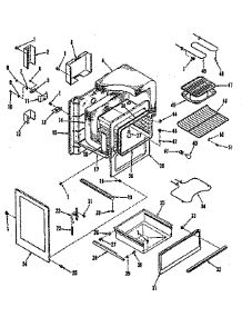 Body Section parts for Kenmore Range 911.6348810 (9116348810, 911 6348810) from AppliancePartsPros.com