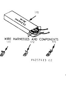 Wire Harnesses & Components parts for Kenmore Range 911.6357443 (9116357443, 911 6357443) from AppliancePartsPros.com