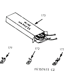 Wire Harnesses & Components parts for Kenmore Range 911.6367461 (9116367461, 911 6367461) from AppliancePartsPros.com