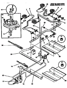 Burner parts for Kenmore Range 790.77478790 (79077478790, 790 77478790) from AppliancePartsPros.com