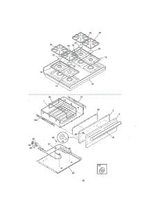 Top / Drawer parts for Kenmore Range 790.77478792 (79077478792, 790 77478792) from AppliancePartsPros.com