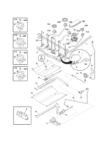 Burner parts for Kenmore Range 790.77543803 (79077543803, 790 77543803) from AppliancePartsPros.com