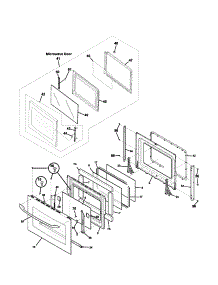 Doors parts for Kenmore Wall Oven 790.47853400 (79047853400, 790 47853400) from AppliancePartsPros.com