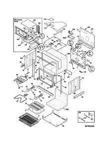 Oven Body parts for Kenmore Wall Oven 790.47853400 (79047853400, 790 47853400) from AppliancePartsPros.com