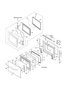 Doors parts for Kenmore Wall Oven 790.47854406 (79047854406, 790 47854406) from AppliancePartsPros.com