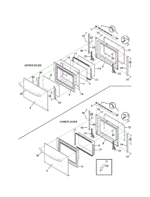 Doors parts for Kenmore Wall Oven 790.47872405 (79047872405, 790 47872405) from AppliancePartsPros.com