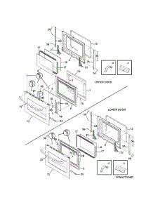Doors parts for Kenmore Wall Oven 790.47873407 (79047873407, 790 47873407) from AppliancePartsPros.com