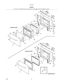 Doors parts for Kenmore Wall Oven 790.47879406 (79047879406, 790 47879406) from AppliancePartsPros.com