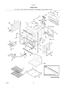 Lower Oven parts for Kenmore Wall Oven 790.47879406 (79047879406, 790 47879406) from AppliancePartsPros.com