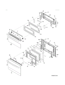Doors parts for Kenmore Range 790.97313410 (79097313410, 790 97313410) from AppliancePartsPros.com