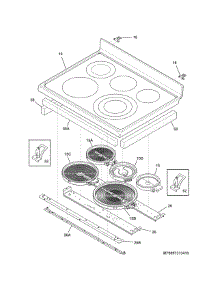 Main Top parts for Kenmore Range 790.97313412 (79097313412, 790 97313412) from AppliancePartsPros.com