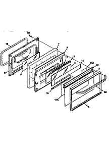 Door parts for Kenmore Range 790.97476790 (79097476790, 790 97476790) from AppliancePartsPros.com