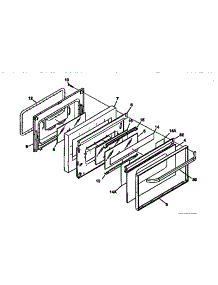 Door parts for Kenmore Range 790.97478790 (79097478790, 790 97478790) from AppliancePartsPros.com
