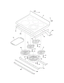 Main Top parts for Kenmore Range 790.97513102 (79097513102, 790 97513102) from AppliancePartsPros.com