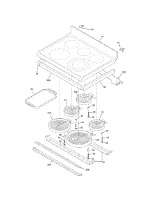 Main Top parts for Kenmore Range 790.97519101 (79097519101, 790 97519101) from AppliancePartsPros.com