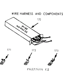 Wire Harness And Components parts for Kenmore Range 911.6377444 (9116377444, 911 6377444) from AppliancePartsPros.com