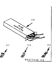 Wire Harness And Components parts for Kenmore Range 911.6387416 (9116387416, 911 6387416) from AppliancePartsPros.com