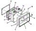 Model Number 911.6428414 Oven Door Section
