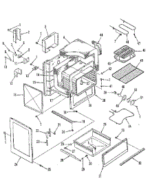 Body Section parts for Kenmore Range 911.6408710 (9116408710, 911 6408710) from AppliancePartsPros.com