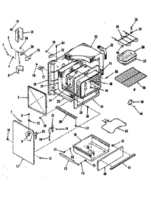 Body Section parts for Kenmore Range 911.6428414 (9116428414, 911 6428414) from AppliancePartsPros.com