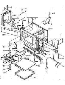 Microwave Oven Module Cabinet Parts parts for Kenmore Range 911.6878310 (9116878310, 911 6878310) from AppliancePartsPros.com