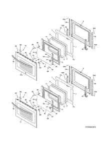 Doors parts for Kenmore Wall Oven 790.49443411 (79049443411, 790 49443411) from AppliancePartsPros.com