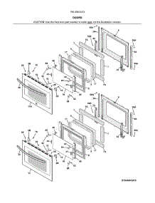 Doors parts for Kenmore Wall Oven 790.49443413 (79049443413, 790 49443413) from AppliancePartsPros.com