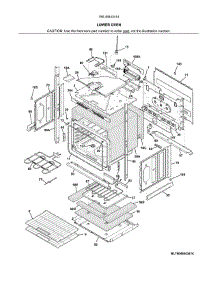 Lower Oven parts for Kenmore Wall Oven 790.49443414 (79049443414, 790 49443414) from AppliancePartsPros.com