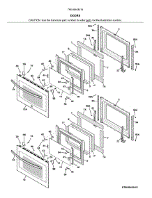 Doors parts for Kenmore Electric Wall Oven 790.49443415 (79049443415, 790 49443415) from AppliancePartsPros.com