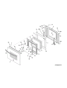 Door parts for Kenmore Wall Oven 790.49502313 (79049502313, 790 49502313) from AppliancePartsPros.com
