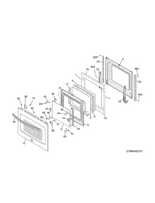 Door parts for Kenmore Wall Oven 790.49503313 (79049503313, 790 49503313) from AppliancePartsPros.com