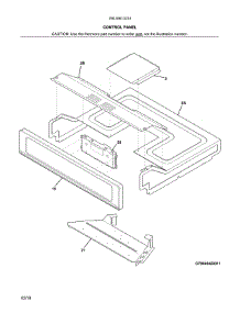 Control Panel parts for Kenmore Wall Oven 790.49513314 (79049513314, 790 49513314) from AppliancePartsPros.com