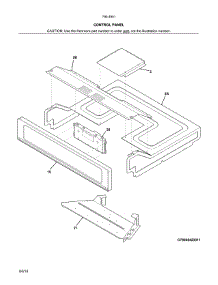 Control Panel parts for Kenmore Wall Oven 790.49519312 (79049519312, 790 49519312) from AppliancePartsPros.com