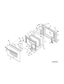 Door parts for Kenmore Wall Oven 790.49519313 (79049519313, 790 49519313) from AppliancePartsPros.com