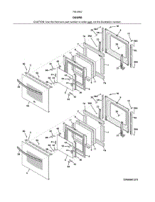 Doors parts for Kenmore Wall Oven 790.49529315 (79049529315, 790 49529315) from AppliancePartsPros.com