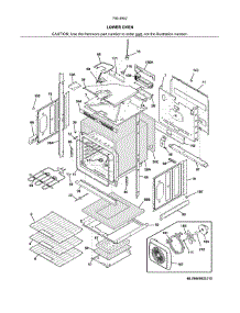 Lower Oven parts for Kenmore Wall Oven 790.49529315 (79049529315, 790 49529315) from AppliancePartsPros.com