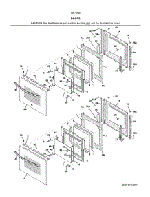 Doors parts for Kenmore Wall Oven 790.49529316 (79049529316, 790 49529316) from AppliancePartsPros.com