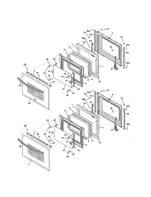Doors parts for Kenmore Wall Oven 790.49532311 (79049532311, 790 49532311) from AppliancePartsPros.com