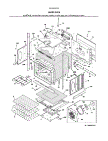 Lower Oven parts for Kenmore Wall Oven 790.49532315 (79049532315, 790 49532315) from AppliancePartsPros.com