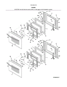Doors parts for Kenmore Wall Oven 790.49532316 (79049532316, 790 49532316) from AppliancePartsPros.com