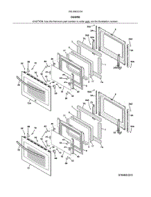 Doors parts for Kenmore Wall Oven 790.49533316 (79049533316, 790 49533316) from AppliancePartsPros.com