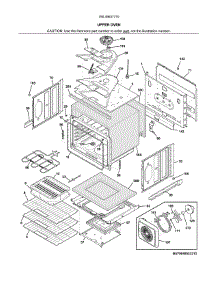 Upper Oven parts for Kenmore Wall Oven 790.49537710 (79049537710, 790 49537710) from AppliancePartsPros.com