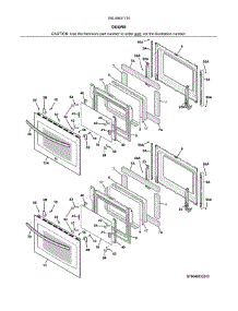 Doors parts for Kenmore Wall Oven 790.49537710 (79049537710, 790 49537710) from AppliancePartsPros.com