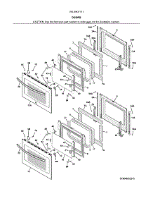 Doors parts for Kenmore Wall Oven 790.49537711 (79049537711, 790 49537711) from AppliancePartsPros.com