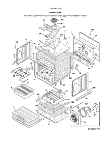 Upper Oven parts for Kenmore Wall Oven 790.49537712 (79049537712, 790 49537712) from AppliancePartsPros.com
